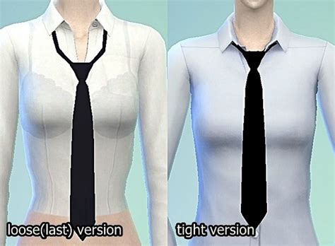 Male Necktie Tight Version Sims 4 Accessories