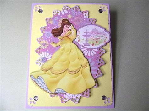 Princess Belle Birthday Handmade Card Disney Cards Beautiful