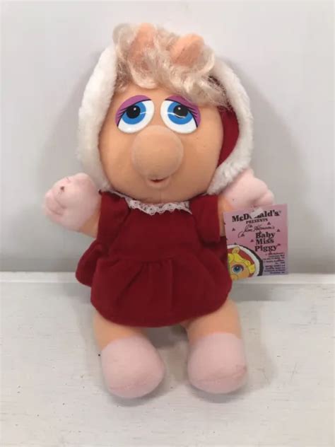 Vintage 1988 Mcdonalds Henson 9 Baby Miss Piggy Plush Muppets 999