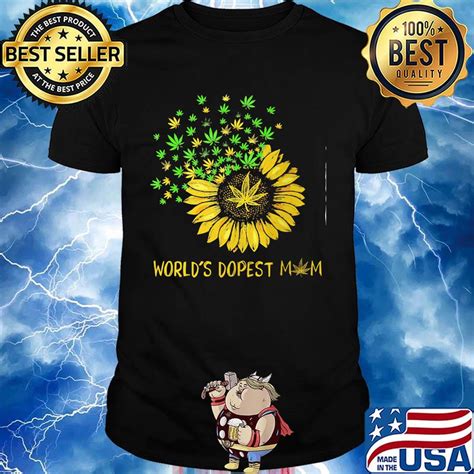 Official Worlds Dopest Mom Sunflower Weed Shirt Hoodie Sweater Long