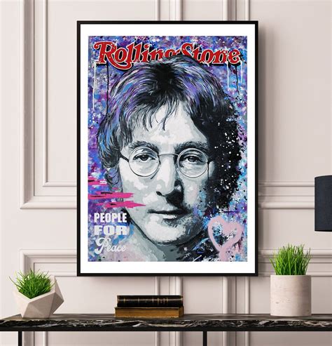 John Lennon Limited Edition Print John Lennon Wall Art The Etsy Uk