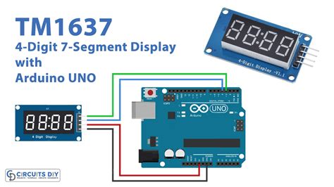 Tm1637 4 Digit 7 Segment Display With Arduino Uno Tutorial Wiring Images