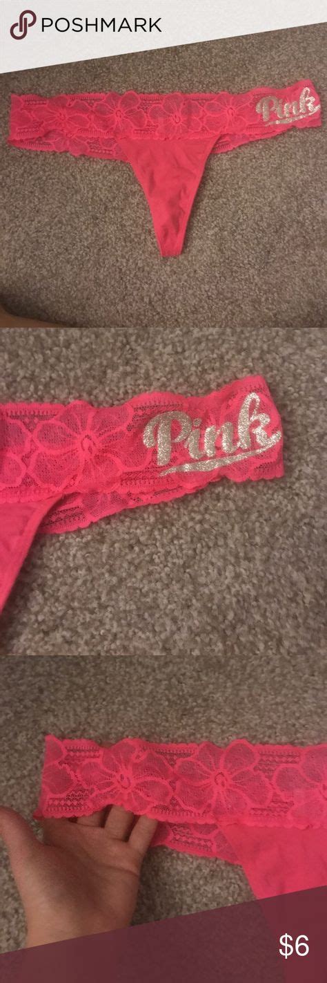 Vs Pink Floral Lace Thong Vs Pink Floral Lace Thong Hot Pink With