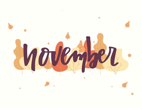 November Lettering Typography By Valeri On Dribbble
