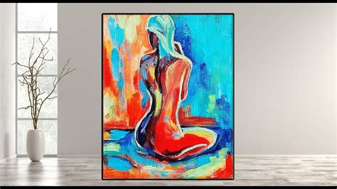 Abstract Painting Easy For Beginners Abstract Figurative Painting In
