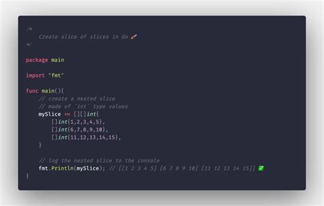 How To Create A Nested Array Or Slice Of Slices In Go Or Golang MELVIN GEORGE
