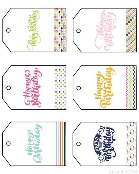Free Printable Happy Birthday Tags For A Runner
