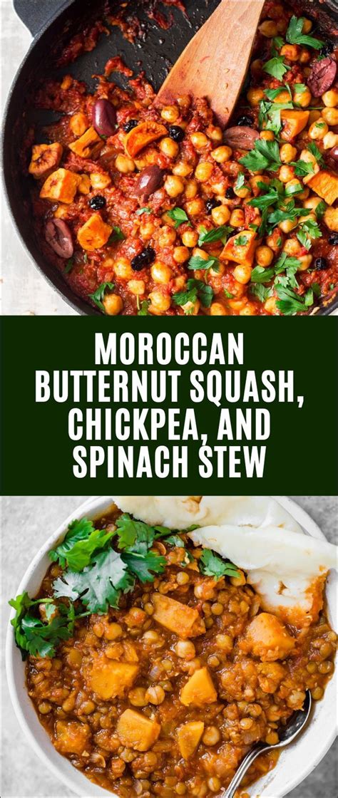 Really, who knew that humble chickpea, combined with a few simple spices and veggies could turn into something so tasty?! Moroccan Butternut Squash, Chickpea, and Spinach Stew ...