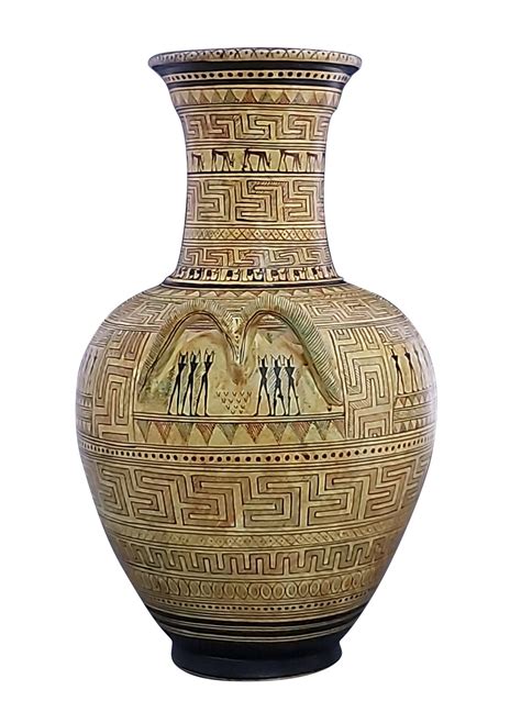 Dipylon Amphora Geometric Vase Ancient Greek Pottery Ceramic Etsy