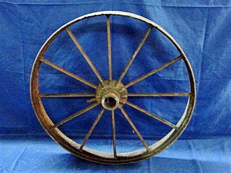 Antique 12 Spoke Metal Wheel