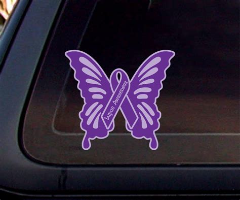 Lupus Awareness Butterfly 5x5decalstickercar Window Decal Etsy