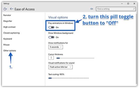 How To Turn Off Window Animations In Windows 10