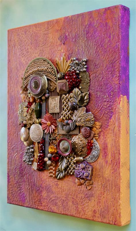 Steampunk Decor Upcycled 3d Wall Art Assemblage Collage Etsy
