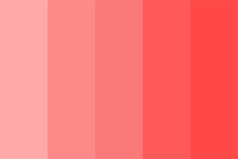 Bright Red Gradient Color Palette
