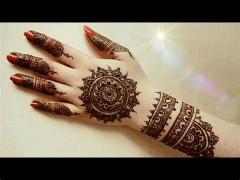 Have a design made in the middle of the palm to add elegance. New Easy Simple Mandala Gol Tikki Mehndi Designs For Hands 2019 - YouTube