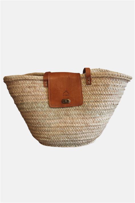 Bags And Purses The Safi Large Rattan Tote Bag Berber Leather