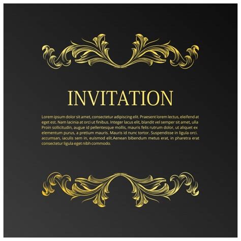 Free Elegant Invitation Template
