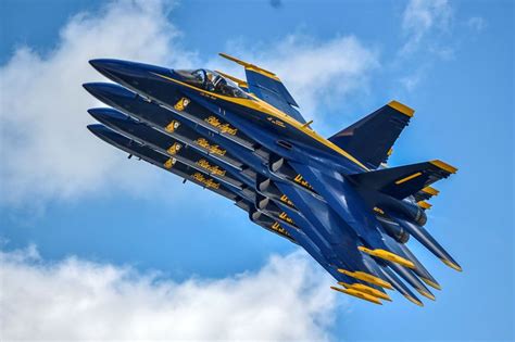 The Us Navy Flight Demonstration Squadron The Blue Angels Perform