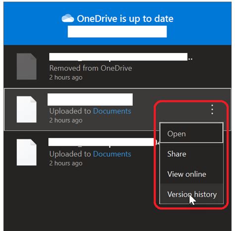 Onedrive You Can Now Access The File Version History From Onedrive