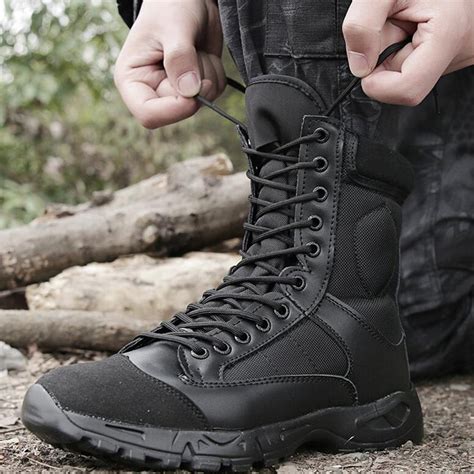 Light Weight Military Combat Boots Men Tactical Army Ankle Boots