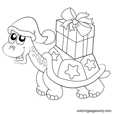 Christmas Animals Coloring Pages Printable for Free Download
