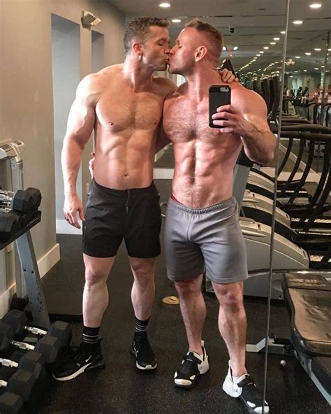 Gym Kiss Men Kissing Men Muscular Men