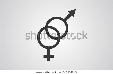 Male Female Sex Symbol Stock Vector Royalty Free 552154855 Shutterstock