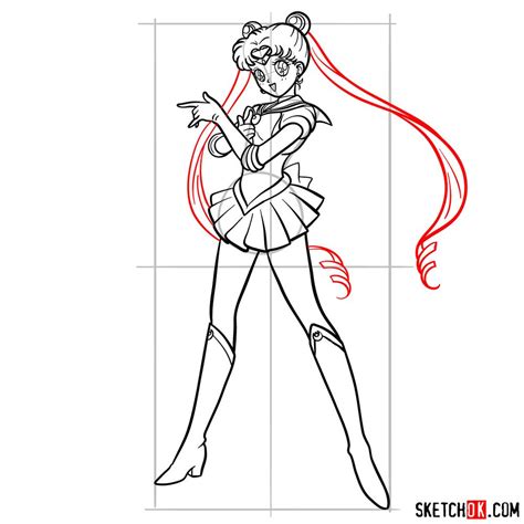 How To Draw Sailor Moon Sketchok Easy Drawing Guides