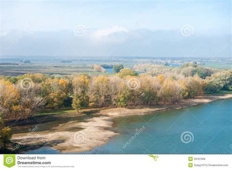 Beautiful Landscape With River Stock Photo Image Of