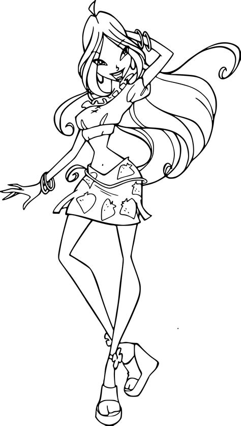 Incroyable Coloriage Winx Flora Photograph Coloring Pages My XXX Hot Girl