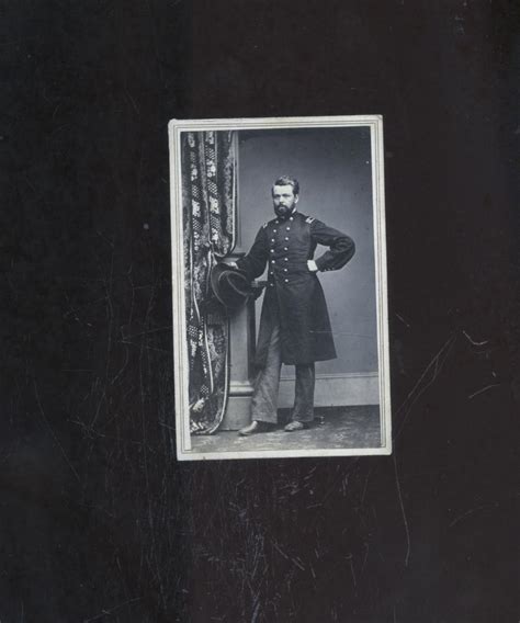 Civil War Officer Soldier Carte De Visitecdv Photo7th Vt Volunteers