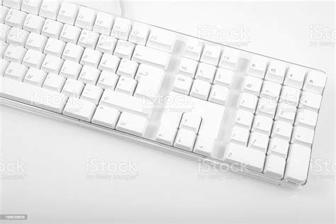 White Computer Keyboard Stock Photo Download Image Now Alphabet