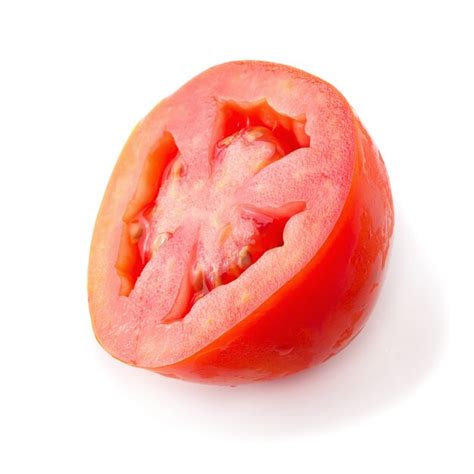 Premium Photo Tomato Slice Isolated Over White Background