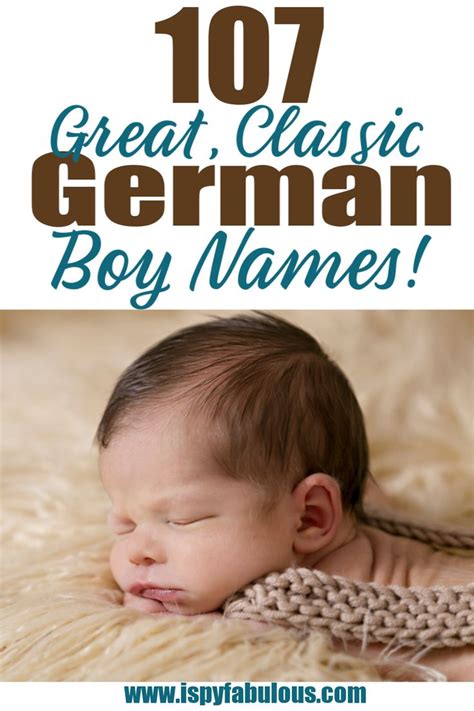 107 Great German Boy Names For Your Little Gentleman I