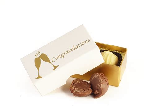 Small Congratulations Chocolate T Box 2 Truffles Whitakers Chocolates Chocolate Ts
