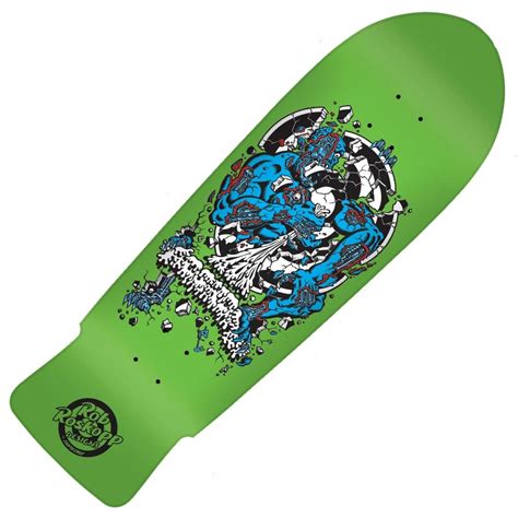Santa Cruz Skateboards Rob Roskopp Target 4 Green Reissue Skateboard