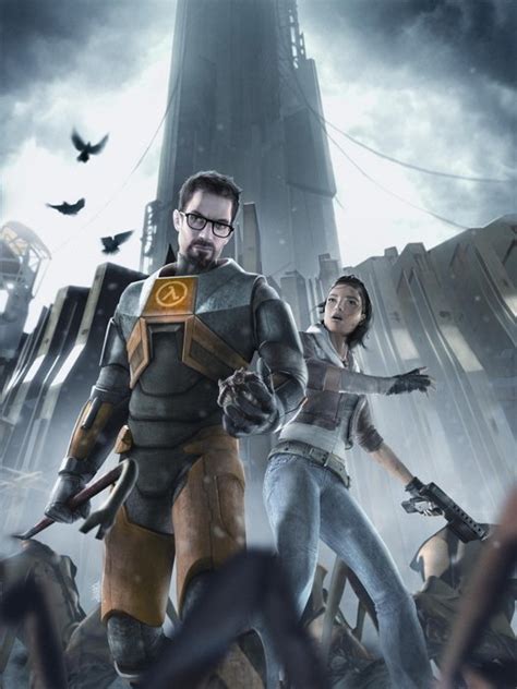 Half Life 2 Alyx Vance Gordon Freeman Game Art 32x24 Print Poster