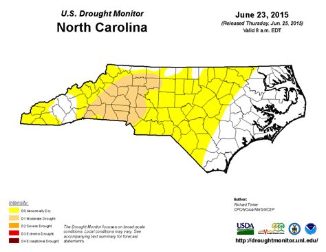 Rapid Reaction The Return Of Drought North Carolina State Climate Office