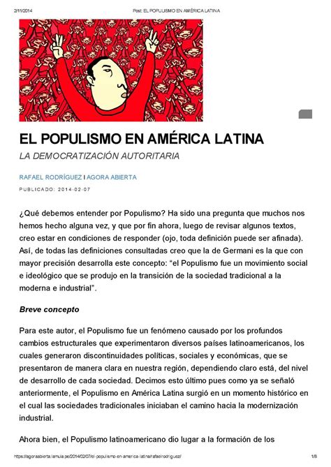 Calaméo El Populismo En América Latina