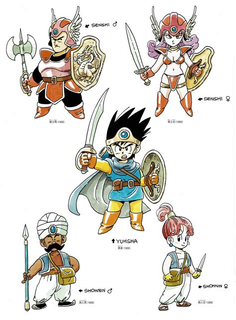 Videogameartandtidbits On Twitter Dragon Quest Iii Famicom Character Artwork