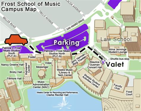 University Of Miami Campus Map 2020 Frost Prep Parking And Directions