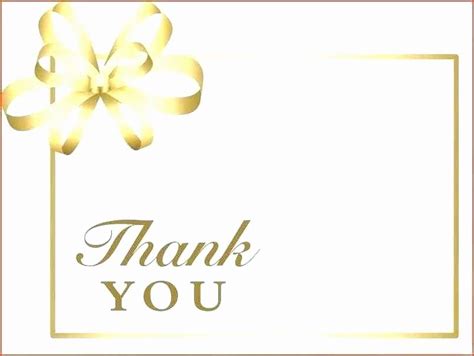 Thank You Cards Template Word Beautiful Printable Thank