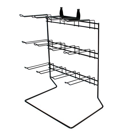 Counter Hook Stand 12 Fixed Hooks Retail Display Stand In Black Pos
