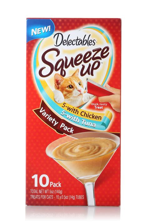 Delectables Squeeze Up Lickable Cat Treats Chicken And Tuna Variety Pack