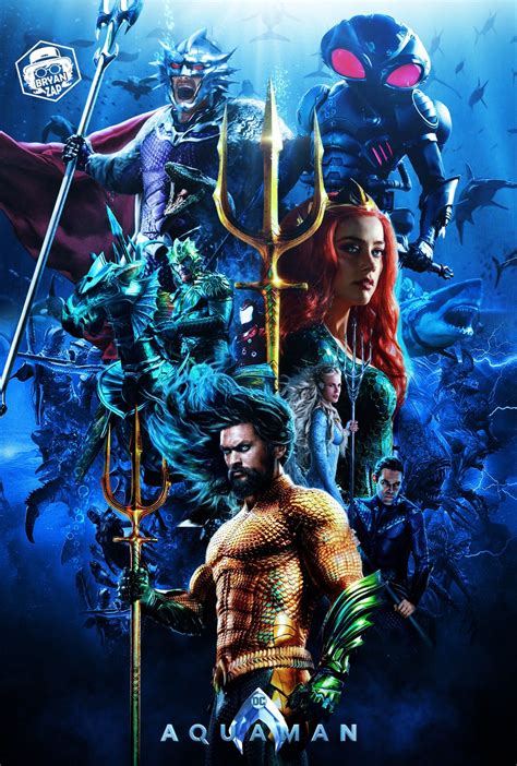 Aquaman Poster By Bryanzap Aquaman 2018 Aquaman Dc Comics Aquaman