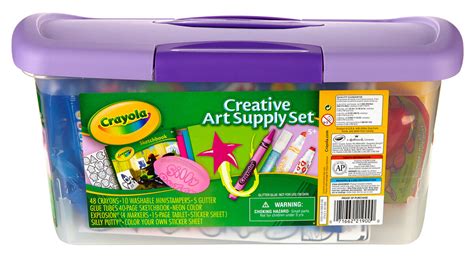 Creative Art Supply Set Purple Crayola