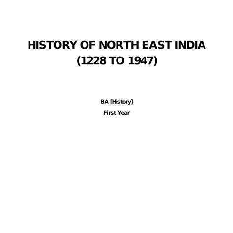 History Of North East India 1228 To 1947pdf Docdroid
