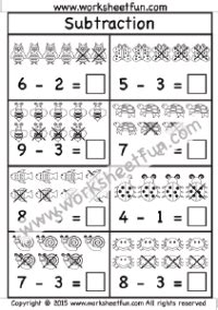 Download free printable subtraction worksheets for children to improve their essential early writing and reading skills for practice. Subtraction - 1 Digit / FREE Printable Worksheets ...