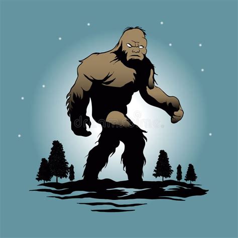 Bigfoot Stock Illustration Illustration Of Yeti Draw 19685292