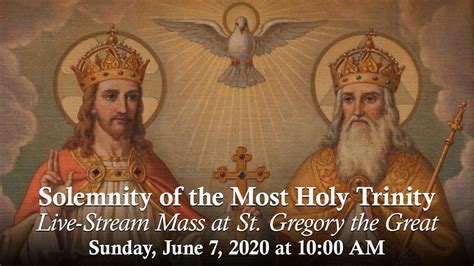 Solemnity Of The Holy Trinity June 7 2020 Youtube